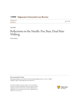 Reflections on the Needle: Poe, Baze, Dead Man