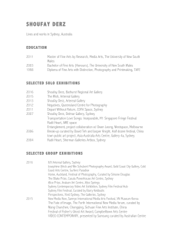 CV - Artereal Gallery