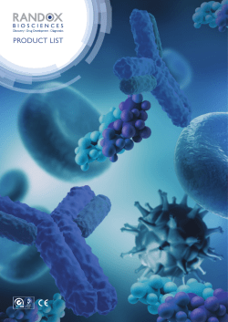 product list - Randox Biosciences