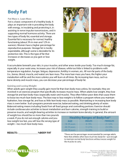 Body Fat - TotalWellness