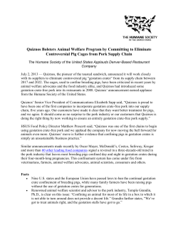 The Humane Society of the United States Applauds