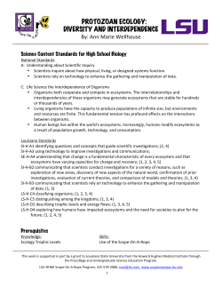 Protozoan Ecology - Louisiana State University