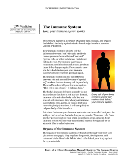 How your immune system works - UWMC Health On-Line