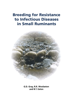 Breeding for Resistance to Infectious Diseases in Small