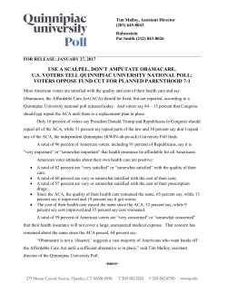 use a scalpel, don`t amputate obamacare, us voters tell quinnipiac