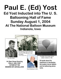 Paul E. (Ed) Yost - National Balloon Museum