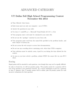HScontestAdv_11_9_13.. - The University of Texas at Dallas