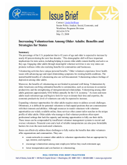 0805CIVICENGBRIEF (Increasing Volunteerism Among Older