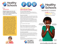 Healthy Schools Brochure