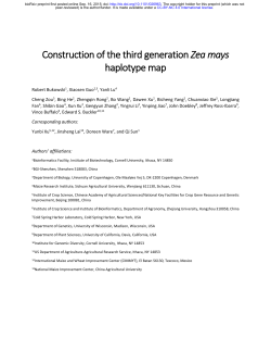 Construction of the third generation Zea mays haplotype map