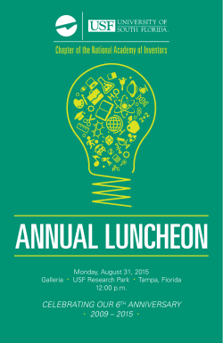 USF Chapter Example Program - National Academy of Inventors