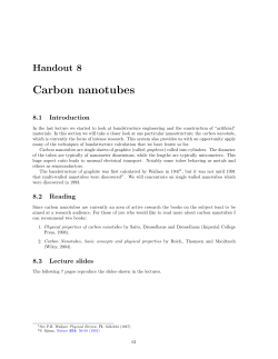 Carbon nanotubes