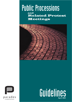 Public Processions and Related Protest