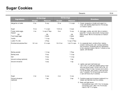 B-04: Sugar Cookies