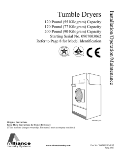 120 Pound (55 Kilogram) - Alliance Laundry Systems