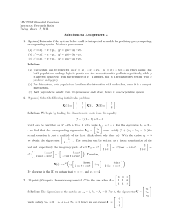 Solutions to homework 3
