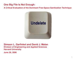 One Big File Is Not Enough