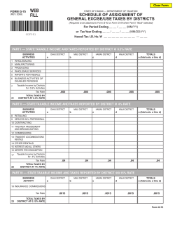 Form G-75, 2008, Assignment of General Excise/Use Taxes by