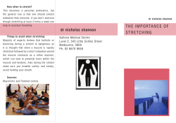 to a stretching handout