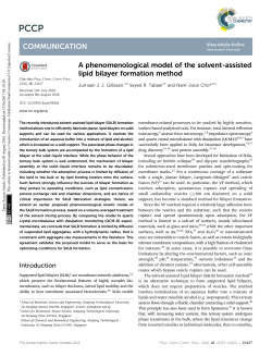 A phenomenological model of the solvent-assisted