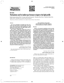 Mechanisms used by inulin-type fructans to improve the lipid profile
