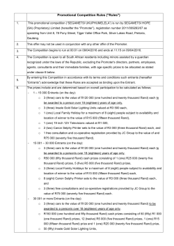 Terms and Conditions