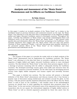 Analysis and Assessment of the "Brain Drain"