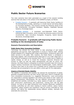 Public Sector Future Scenarios