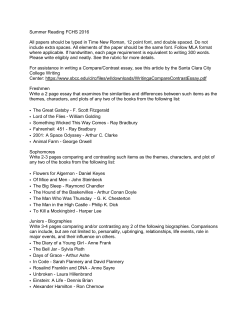 High School Instructions (9th