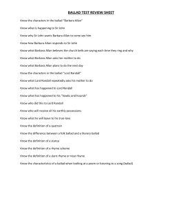 BALLAD TEST REVIEW SHEET
