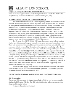 Guide on Tax Research Materials