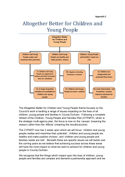 Altogether Better for Children and Young People
