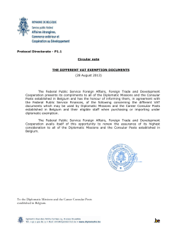 The different VAT exemption documents