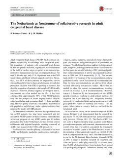 The Netherlands as frontrunner of collaborative