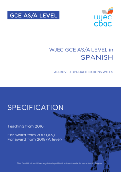 A level specification template