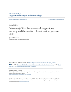 No more 9/11s: Reconceptualizing national security and the creation