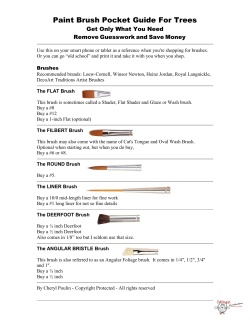 Paint Brush Pocket Guide For Trees