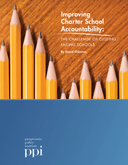 Improving Charter School Accountability