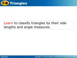 7-6 Triangles