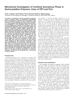 Mechanical investigation of confined amorphous phase in