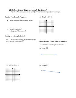 Midpoints and Segments