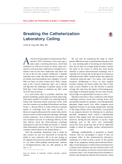 Breaking the Catheterization Laboratory€Ceiling