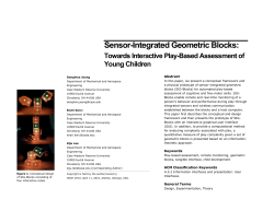 Sensor-Integrated Geometric Blocks: Towards Interactive Play