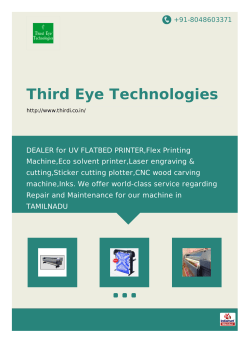 flex printing machine - Third Eye Technologies