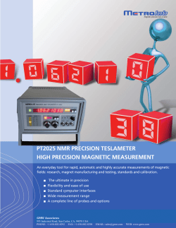 Metrolab PT2025 Data Sheet