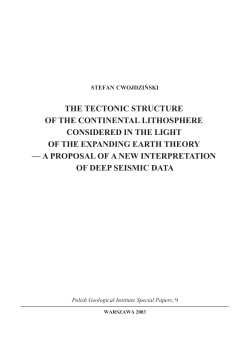 the tectonic structure of the continental lithosphere considered in the