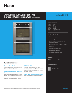 30&Prime; Double 4.3 Cubic Foot True European