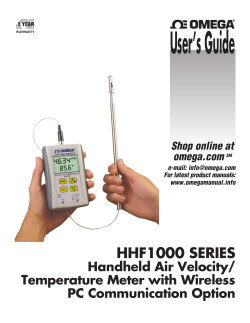 Air Velocity Meter Hot Wire