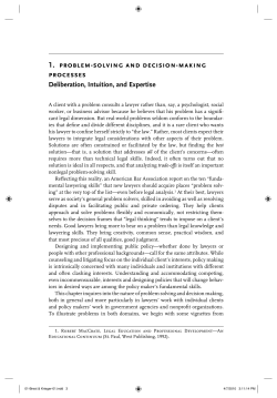 1. problem-solving and decision-making processes