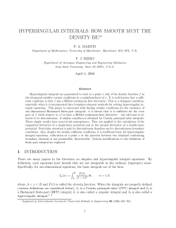 hypersingular integrals: how smooth must the density